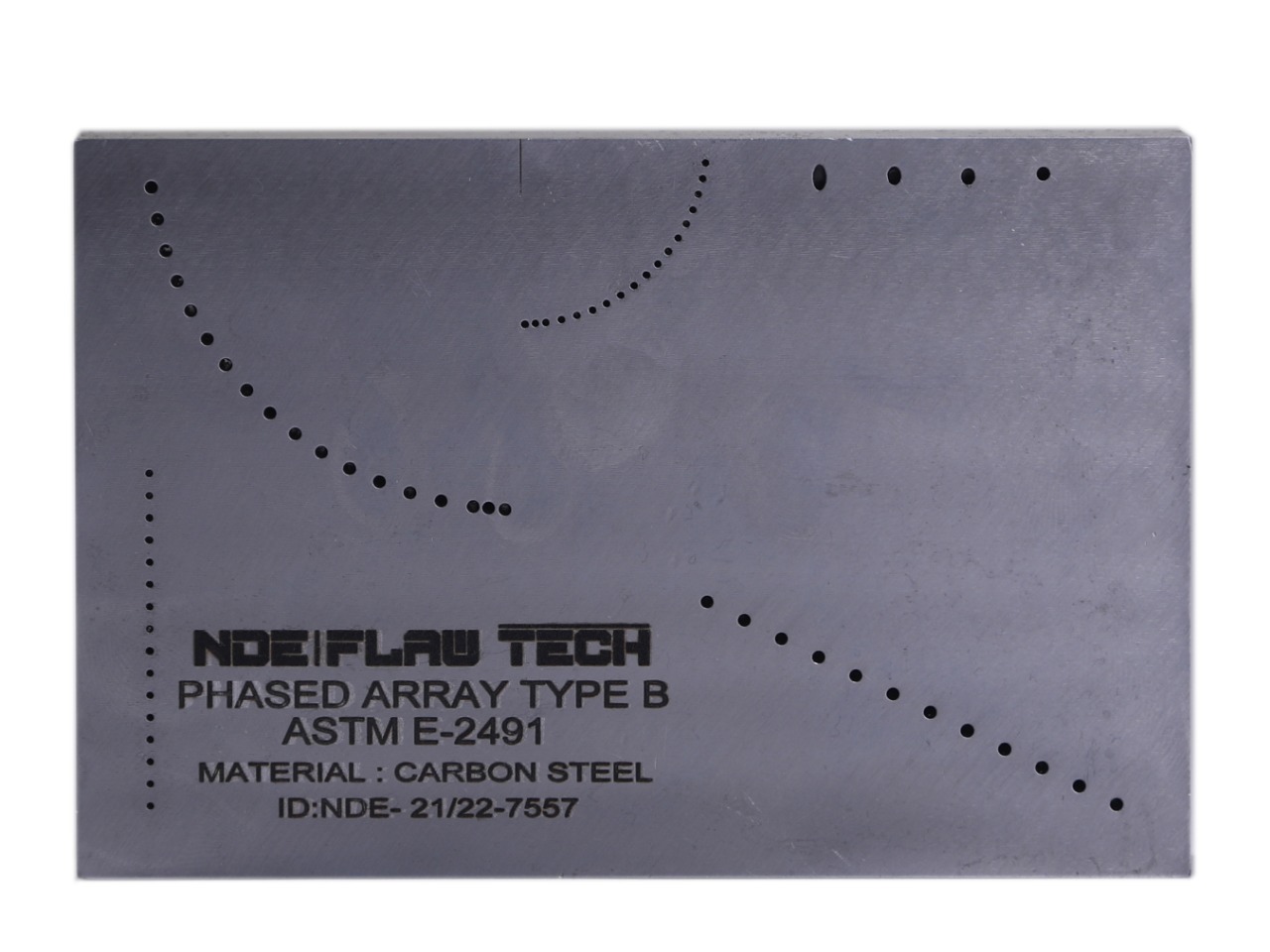 ASTM E2491 Phased Array Assessment Block (Inch Version)