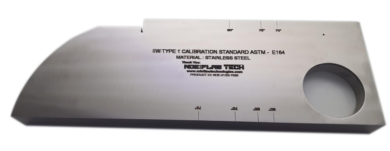 IIW-Type 1 Calibration Test Block (Inch Version) STAINLESS STEEL 316